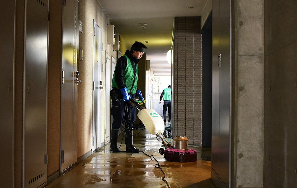 マンションの定期清掃