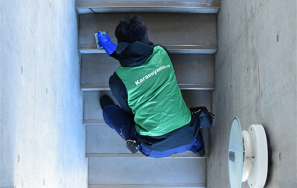 マンションの巡回清掃